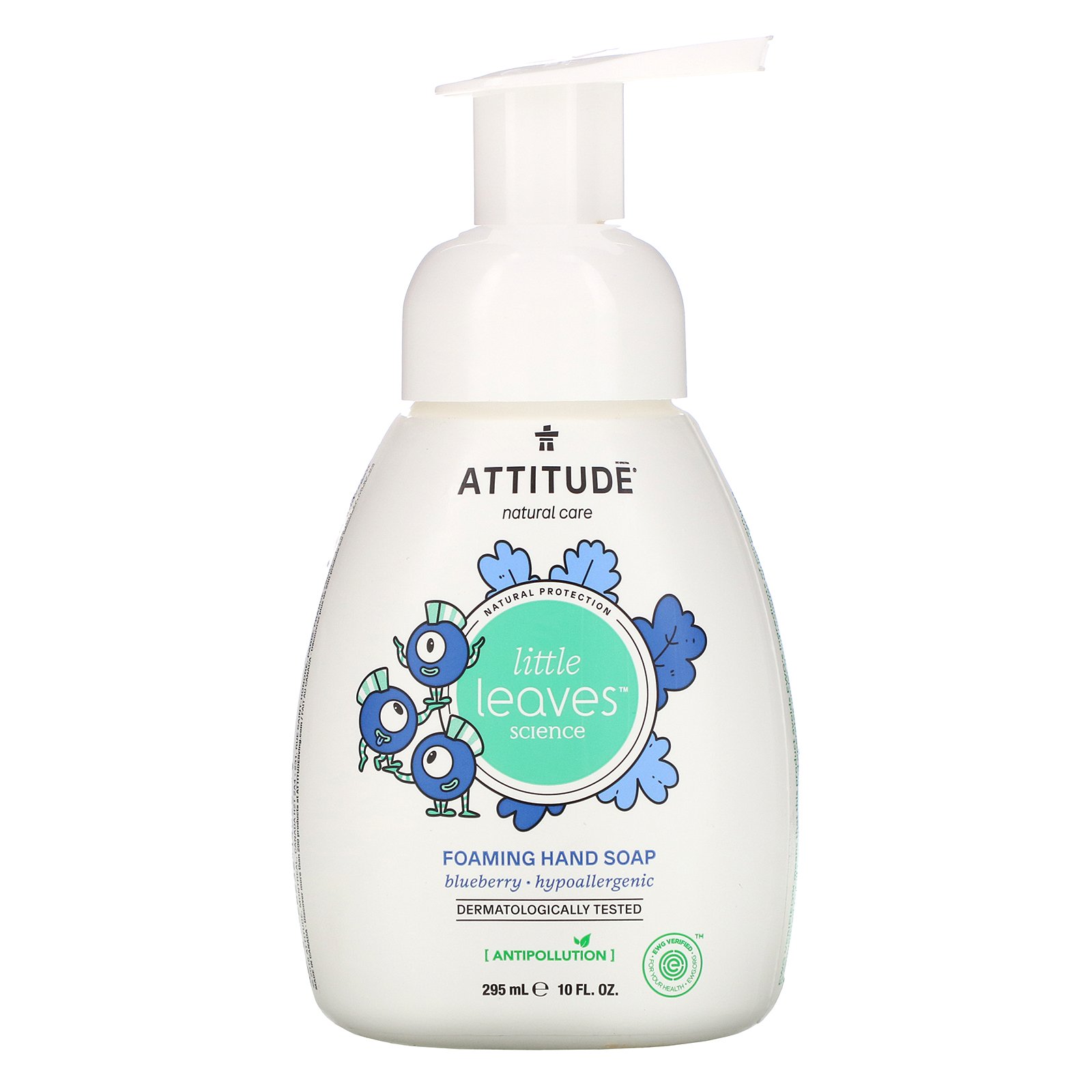 Comprar ATTITUDE, Little Leaves Science, Sabonete Espumante, Mirtilo, 10 fl oz (295 ml)