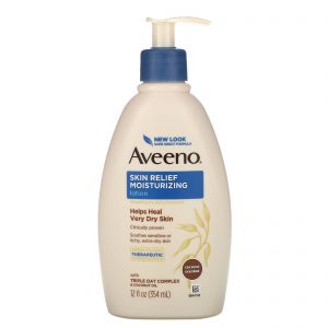 Comprar Aveeno, Active Naturals, Alívio para a Pele, Loção com Perfume Suave, Coco Nutritivo, 12 fl oz (354 ml)