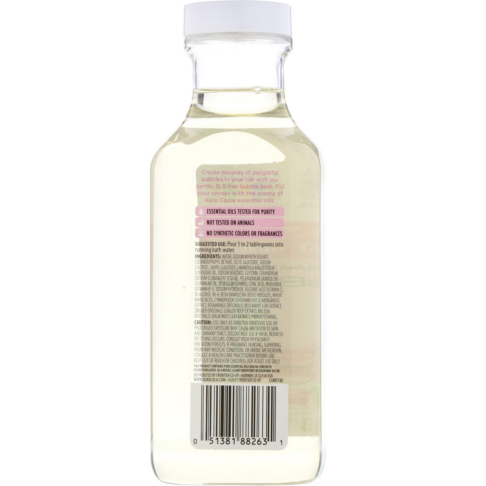 Comprar Aura Cacia, Banho de Espuma de Aromaterapia, Gerânio Reconfortante, 13 fl oz (384 ml) - Imagem 2