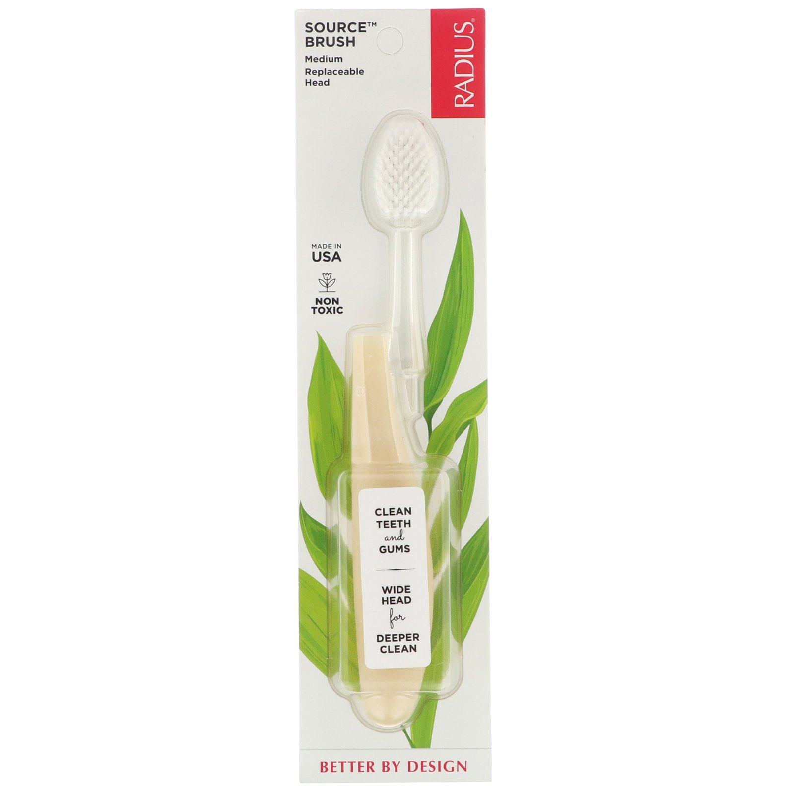 Comprar RADIUS, Source Toothbrush, Medium, 1 Replaceable Head Toothbrush