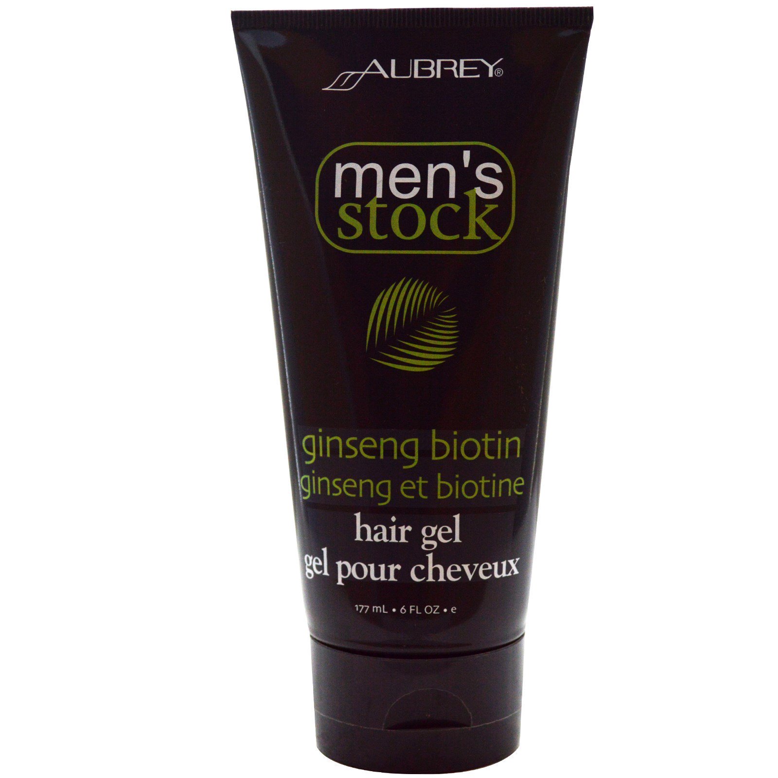 Comprar Aubrey Organics, Men's Stock, Gel para Cabelos, Ginseng e Biotina, 6 fl oz (177 ml)