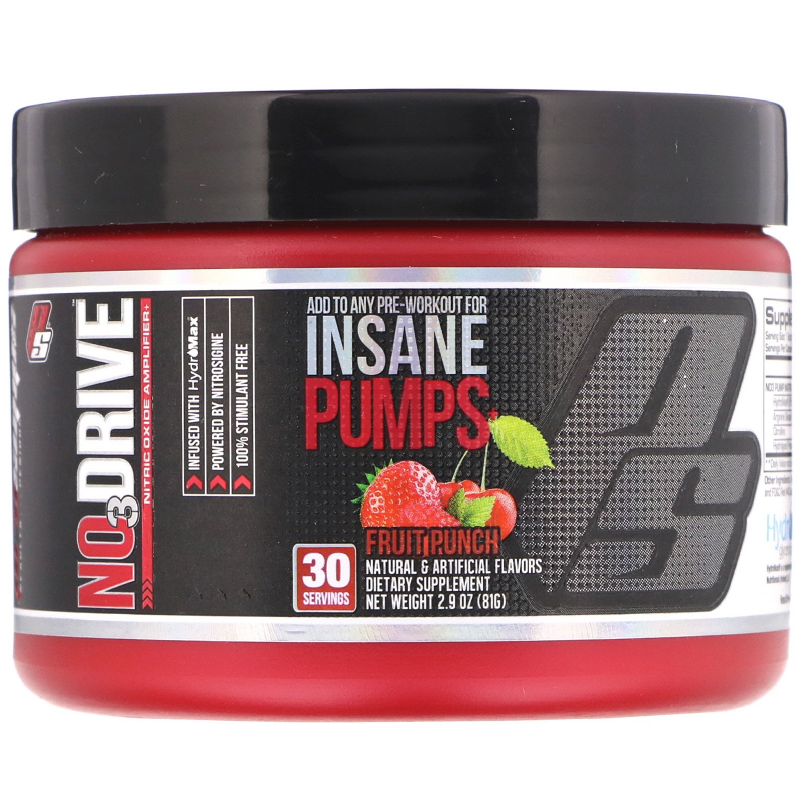 Comprar ProSupps, NO3Drive, Amplificador de Óxido Nítrico, Ponche de Frutas, 2,9 oz (81 g)