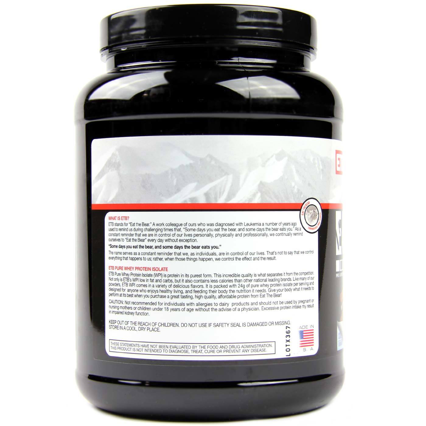 Comprar Eat The Bear Isolate Whey, Sorvete - 31 servings - Imagem 3