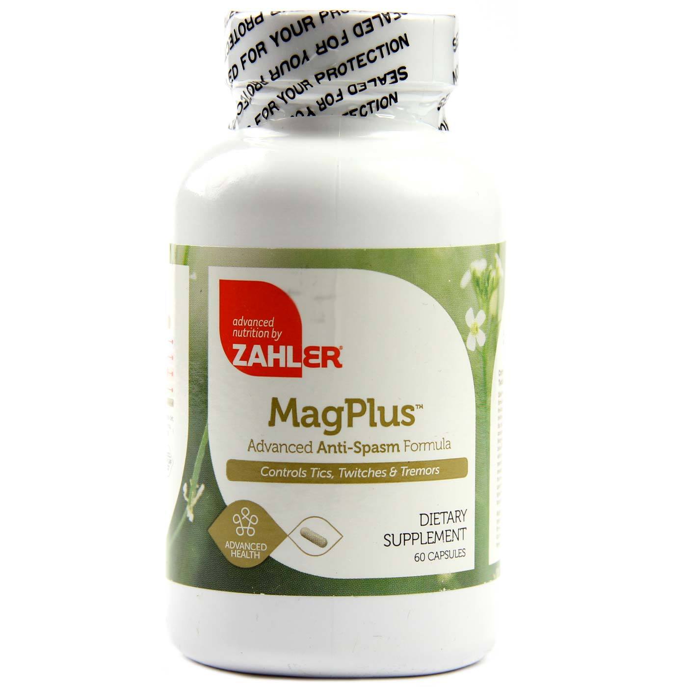 Comprar MagPlus Fórmula Avançada Contra Espasmos Zahler 60 Cápsulas