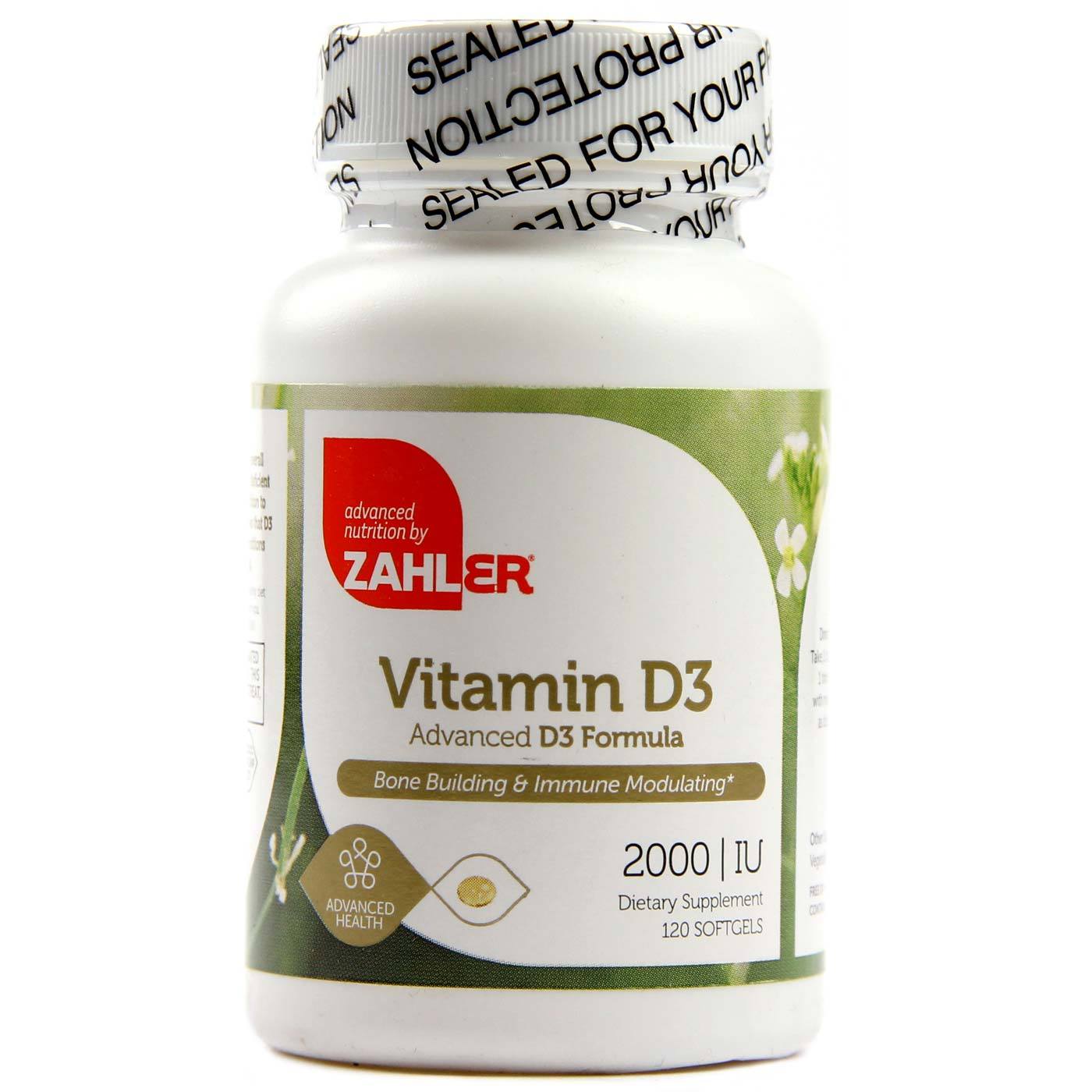 Comprar Vitamina D3 Fórmula Avançada 2.000 IU Zahler 120 Cápsulas em Gel