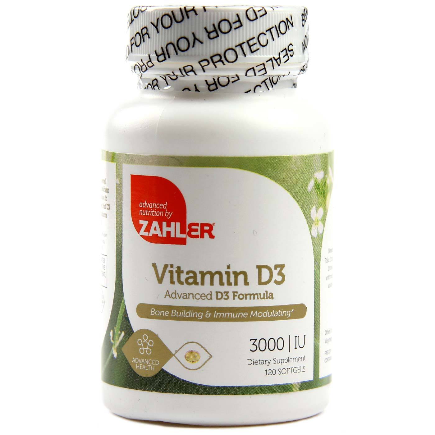 Comprar Zahlers, Vitamina D3 Fórmula Avançada 3.000 IU - 120 Cápsulas em Gel