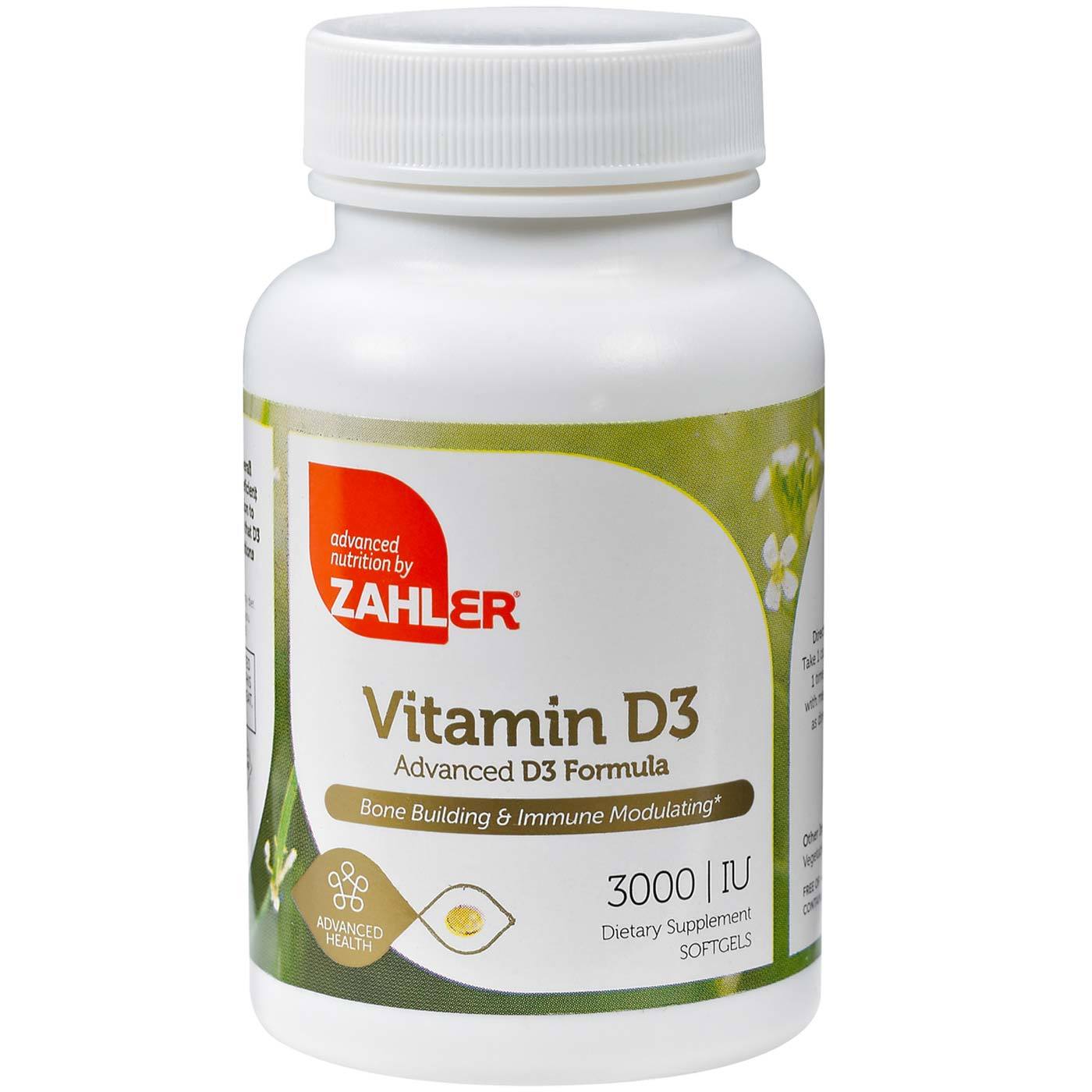 Comprar Zahler, Vitamina D3 Fórmula Avançada 3.000 IU - 250 Cápsulas em Gel
