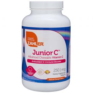 Comprar Junior C Vitamina C 250 mg Zahler Orange 500 Tabletes Mastigáveis