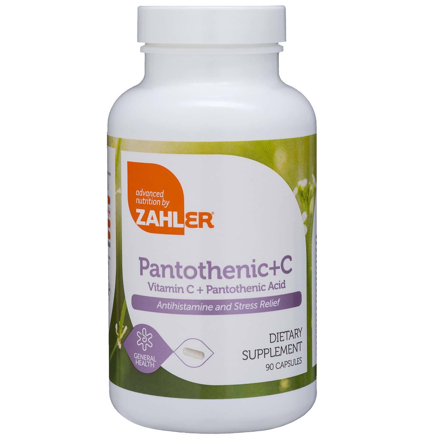 Comprar Ácido Pantotênico + Vitamina C Zahler 90 Cáps.