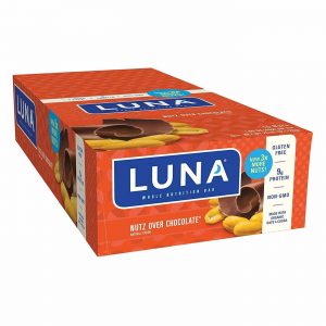 Comprar Luna Bar, Barras Nutricionais Integrais - Nozes com Chocolate - 15 Barras