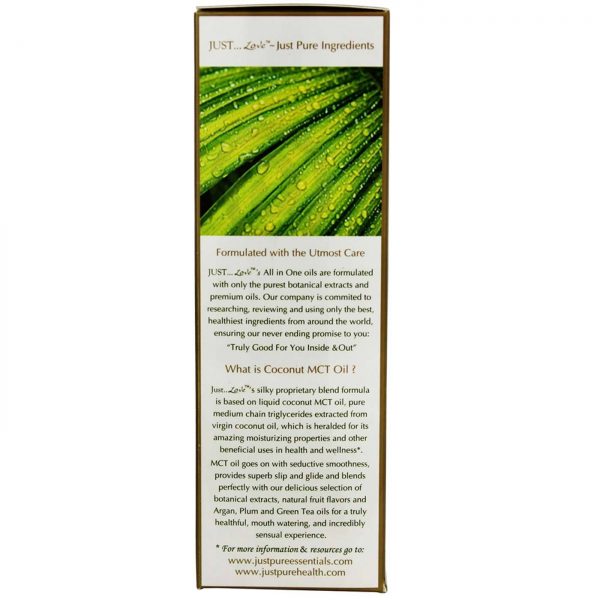 Comprar Just Pure Essentials, JUST Love™ - Óleo Hidratante, Lubrificante e de Massagem - 2 oz (60mL) - Imagem 4