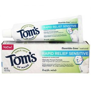 Comprar Tom's of Maine, Creme Dental Alívio Rápido da Sensibilidade, Menta Refrescante - 113 g