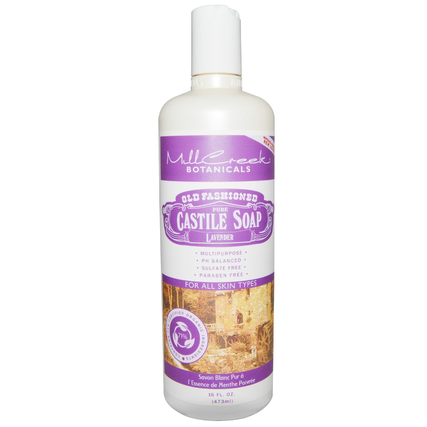 Comprar Mill Creek Old Fashioned Pure Castile Soap, Lavanda - 16 fl oz