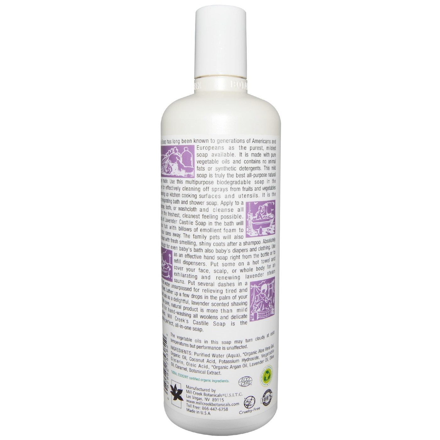 Comprar Mill Creek Old Fashioned Pure Castile Soap, Lavanda - 16 fl oz - Imagem 2