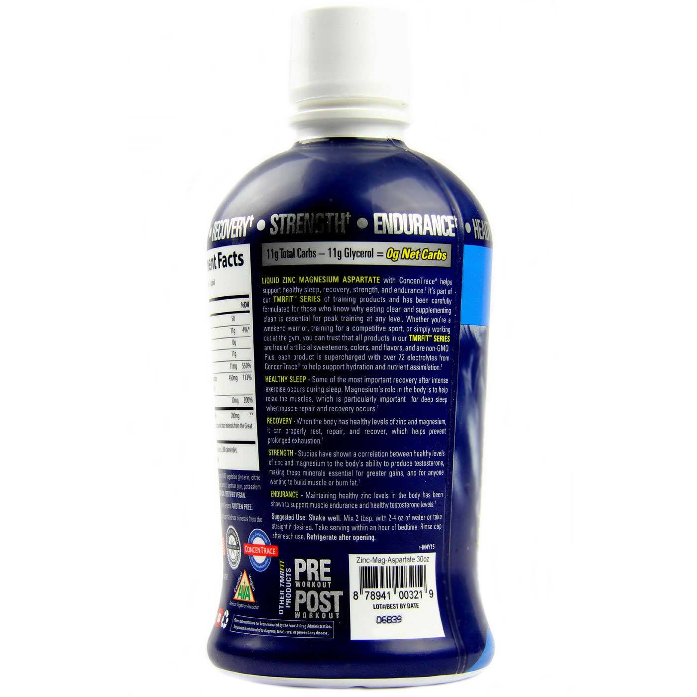 Comprar Trace Minerals Research Liquid Zinco Magnésio Aspartate, baga - 30 fl oz - Imagem 3
