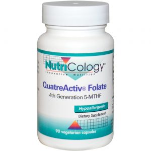 Comprar Nutricology, QuatreActiv® Folate - 90 Cápsulas