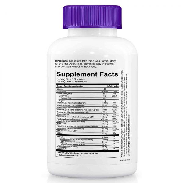Comprar SmartyPants, Vitamina Completa + Fibra para Adulto - 180 Gomas - Imagem 4