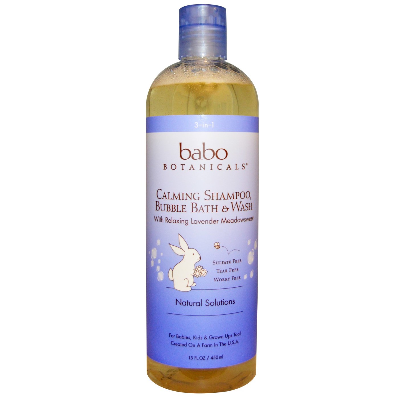 Comprar Babo Botanicals Bebê Xampu Bubble Bath and Wash, Lavanda - Calming - 15 oz