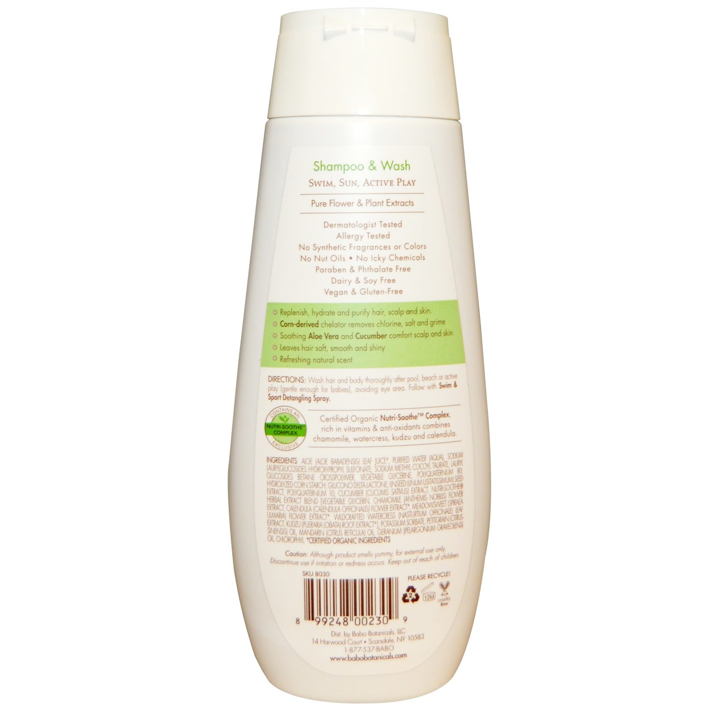 Comprar Babo Botanicals Bebê Xampu and Wash, Pepino - Swim and Sport - 8 oz - Imagem 2