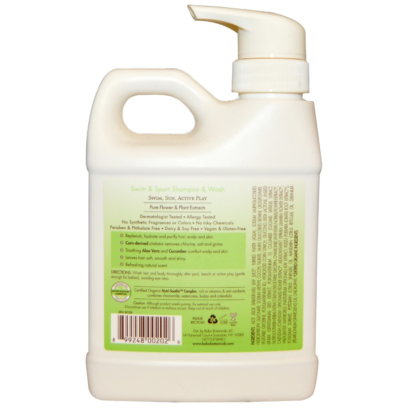 Comprar Babo Botanicals Bebê Xampu and Wash, Pepino - Swim and Sport - 16 oz - Imagem 2