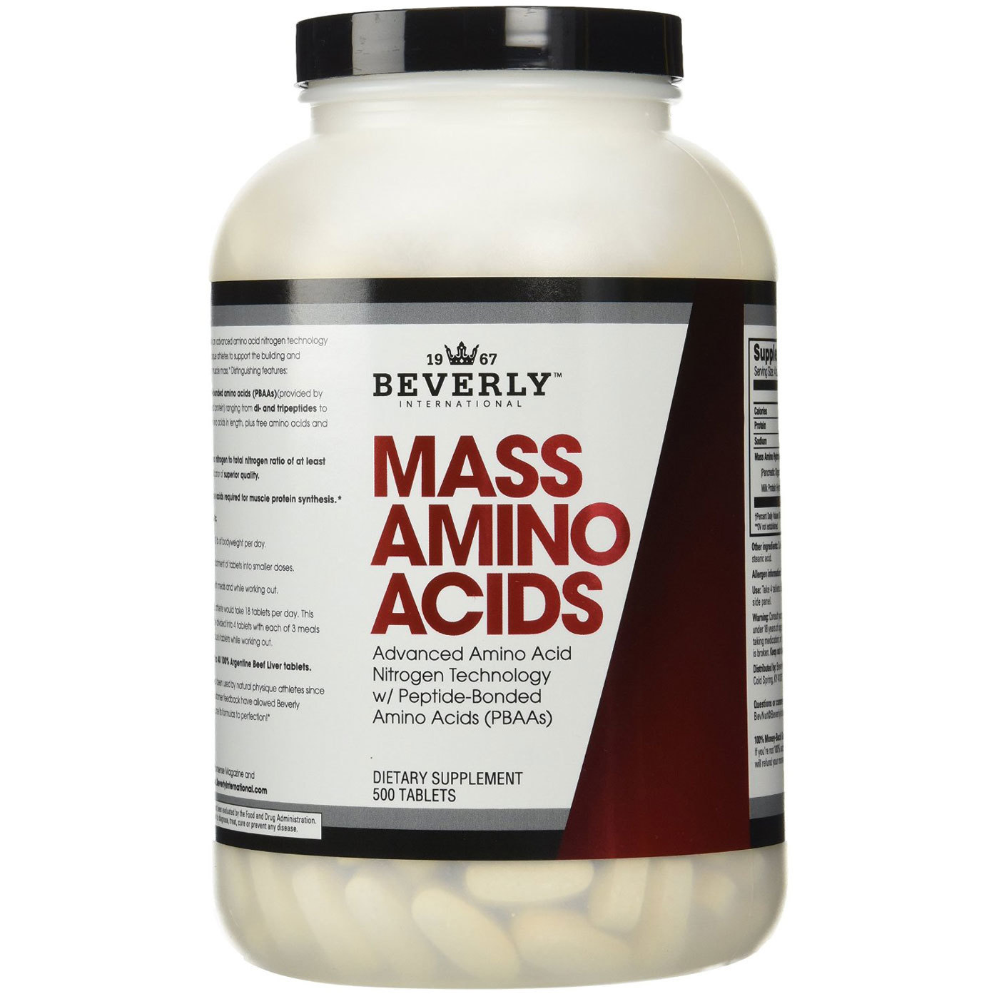 Comprar Beverly International, Mass Amino Ácidos - 500 Tabletes