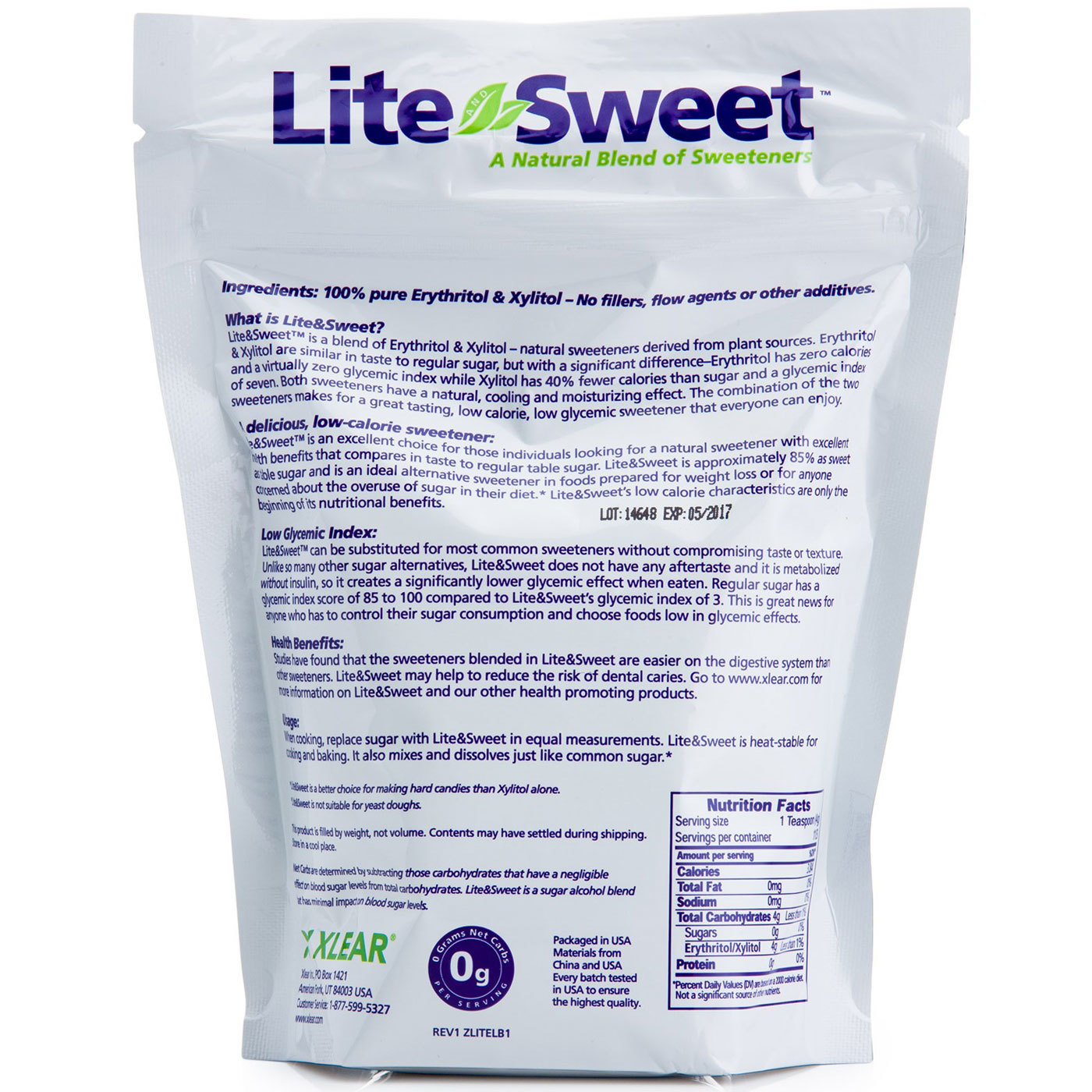 Comprar Xlear Lite and Sweet - 1 lb - Imagem 2