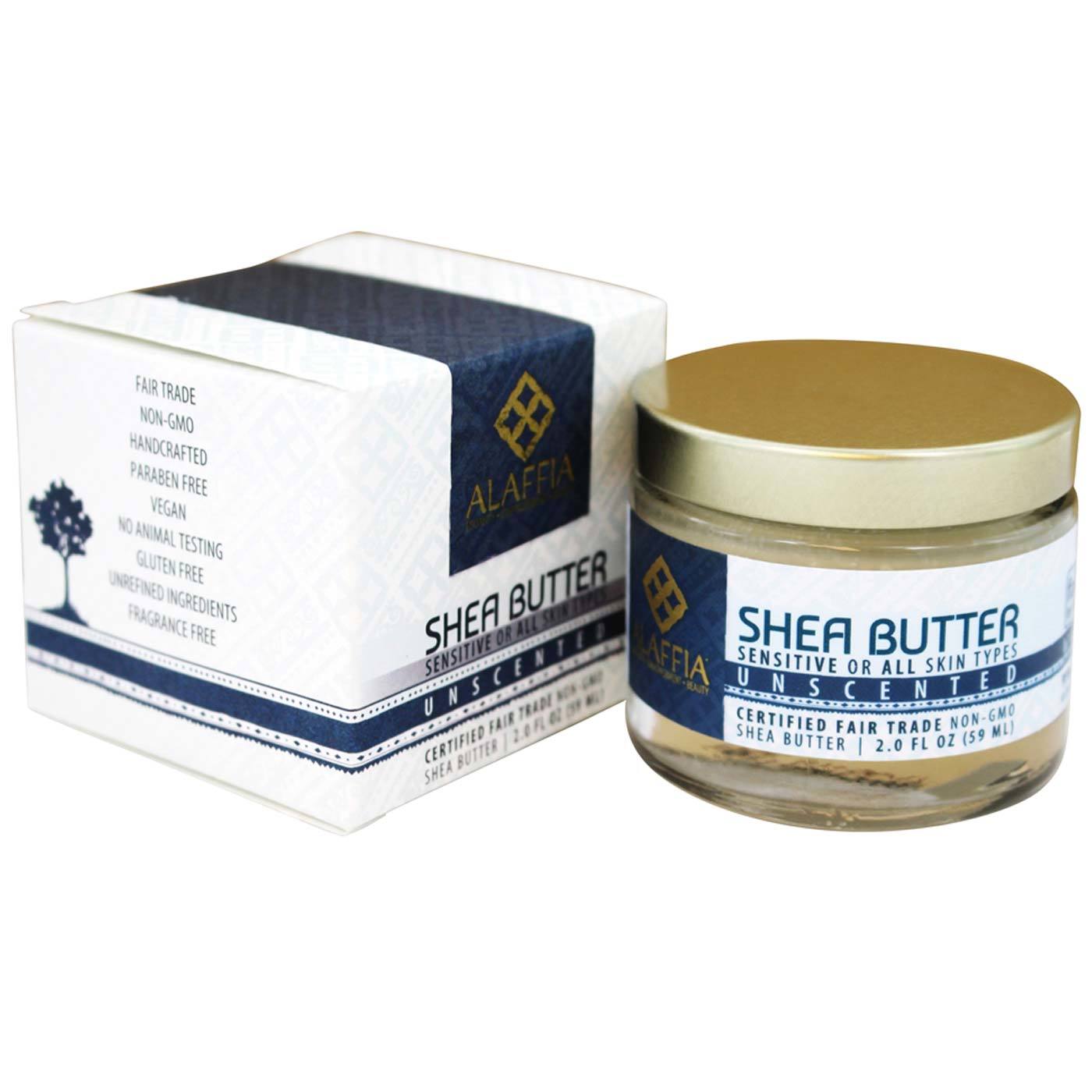 Comprar Alaffia Handcrafted Shea Butter, Sem sabor - 2 oz