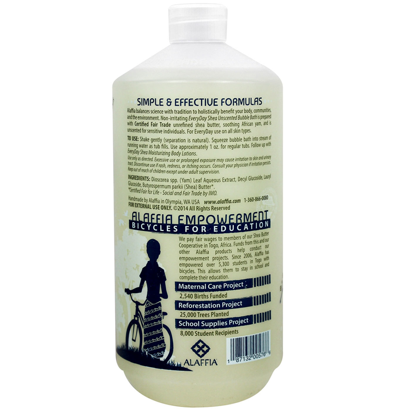 Comprar Alaffia Shea Bubble Bath , Sem sabor - 32 oz - Imagem 2