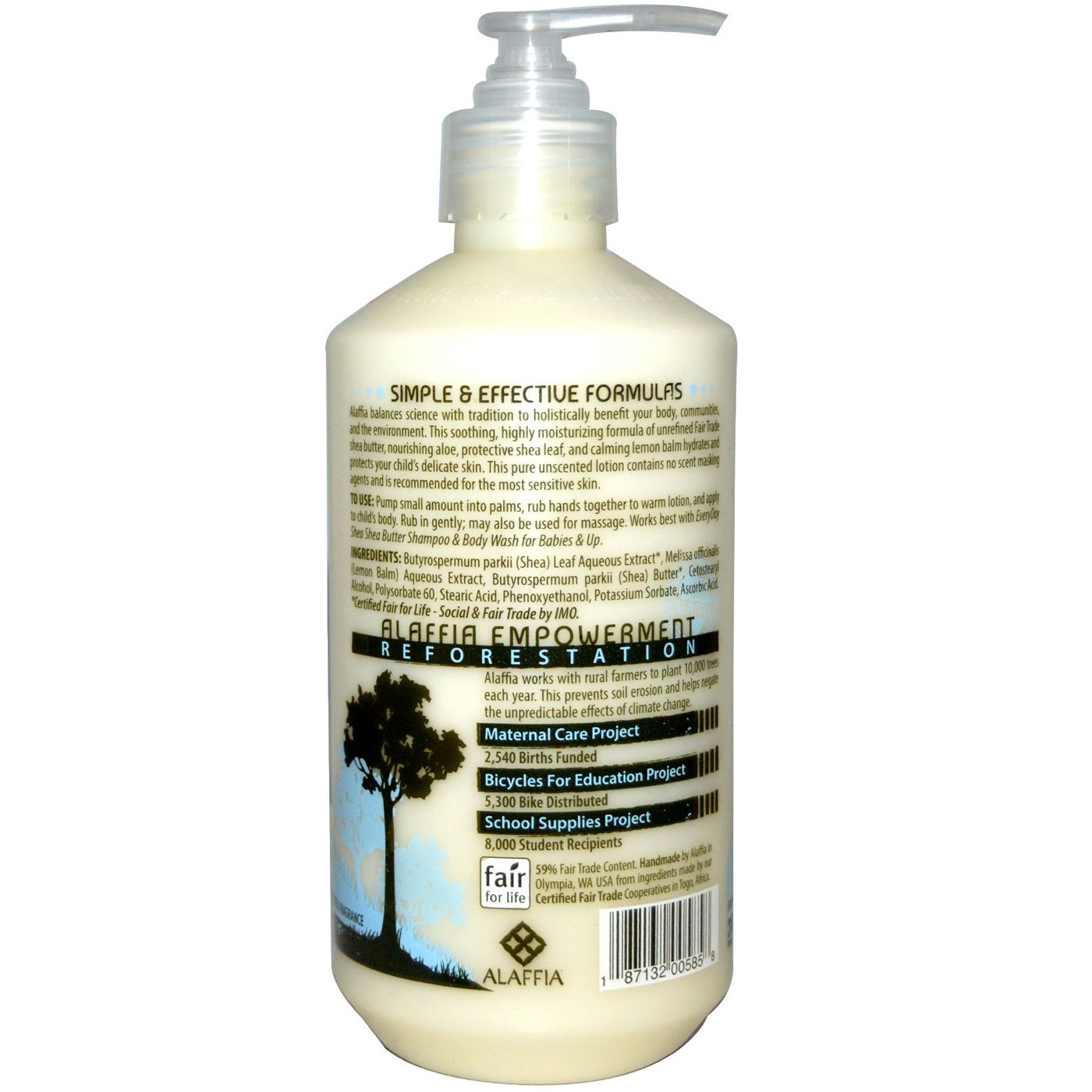 Comprar Alaffia Shea Bebê Lotion, Gentilmente sem sabor - 16 oz - Imagem 2