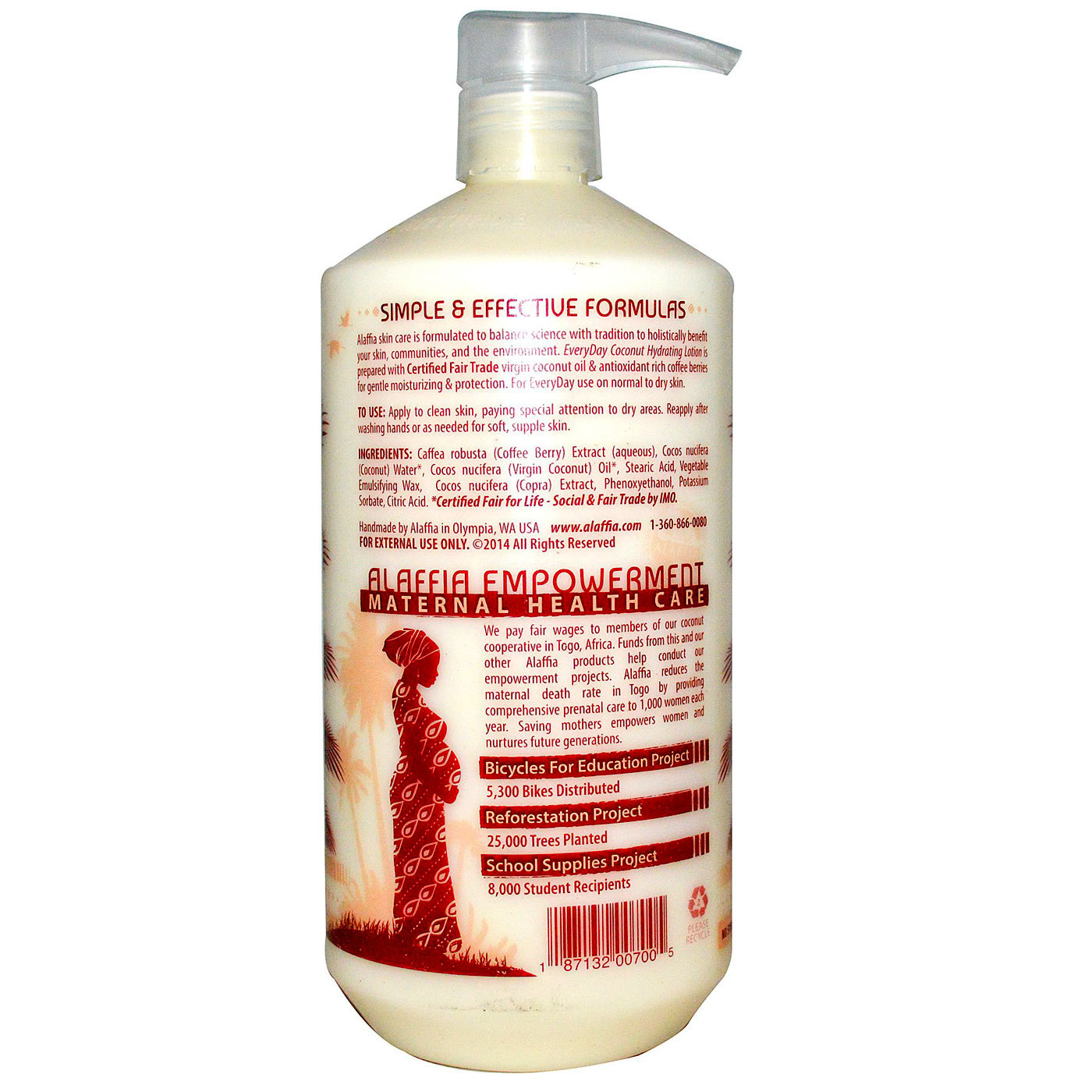 Comprar Alaffia Hydrating Hidratante Corporal, Coco - 32 oz - Imagem 2