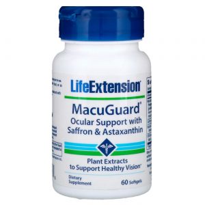 Comprar Life Extension, MacuGuard® Suporte Ocular com Astaxantina - 60 Cápsulas em Gel