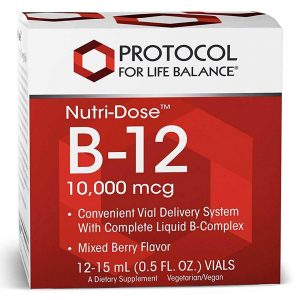 Comprar Protocol for Life Balance Nutri-Dose B-12 - Baga Mista - 10.000 mcg - 12 Frascos - 15 ml cada
