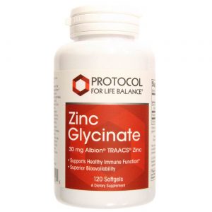 Comprar Protocol for Life Balance, Glicinato de Zinco 30 mg - 120 Cápsulas em Gel