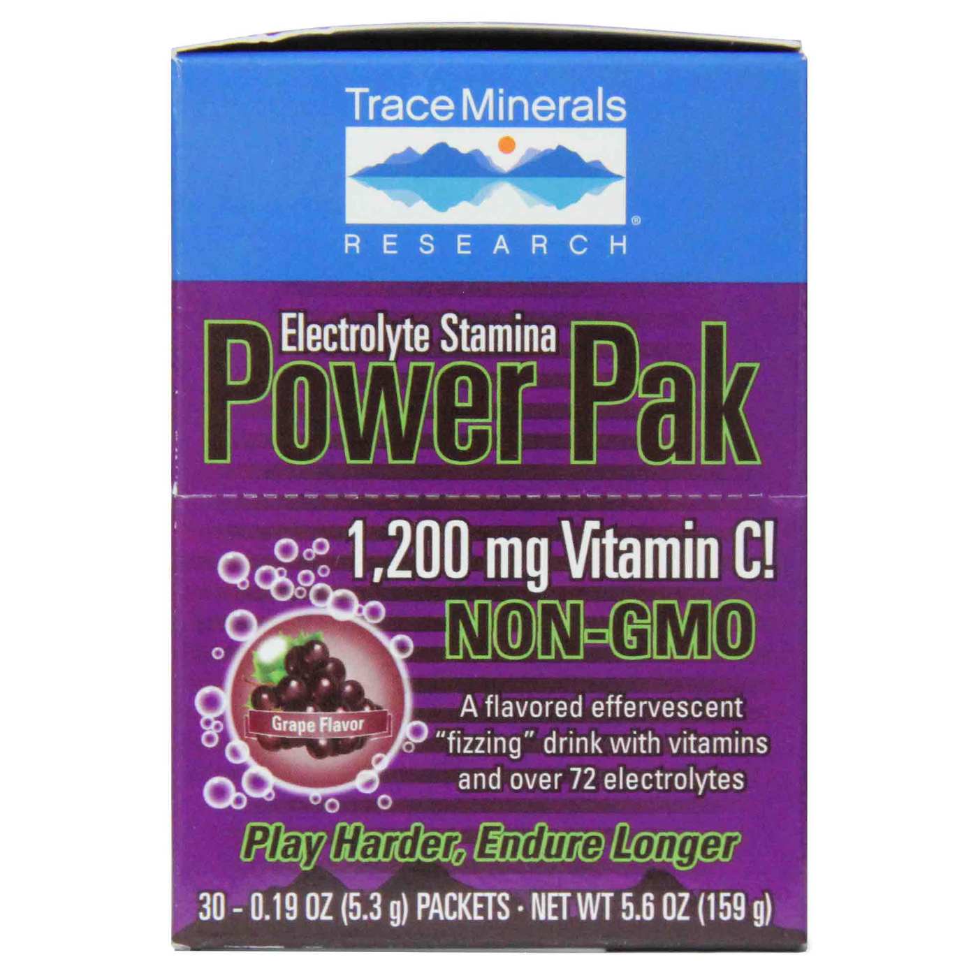 Comprar Trace Minerals Research Electrolyte Stamina Power Pak, Concord Grape - 32 packets - Imagem 2