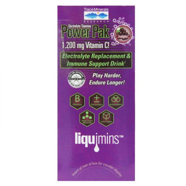 Comprar Trace Minerals Research Electrolyte Stamina Power Pak, Concord Grape - 32 packets - Imagem 5
