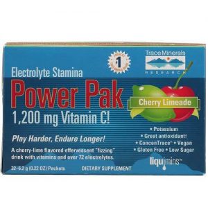 Comprar Trace Minerals Research Electrolyte Stamina Power Pak, Cherry Limaade - 32 Packets