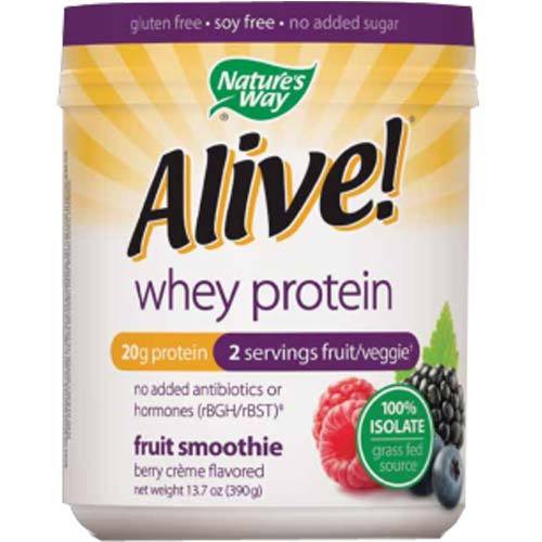 Comprar Nature's Way Alive Whey Proteína Grass Fed Smoothie, Berry Creme - 10 Servings