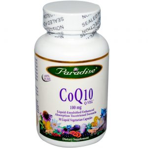 Comprar Paradise Ervas CoQ10 - 100 mg - 30 Liquid Veggie Cápsulas