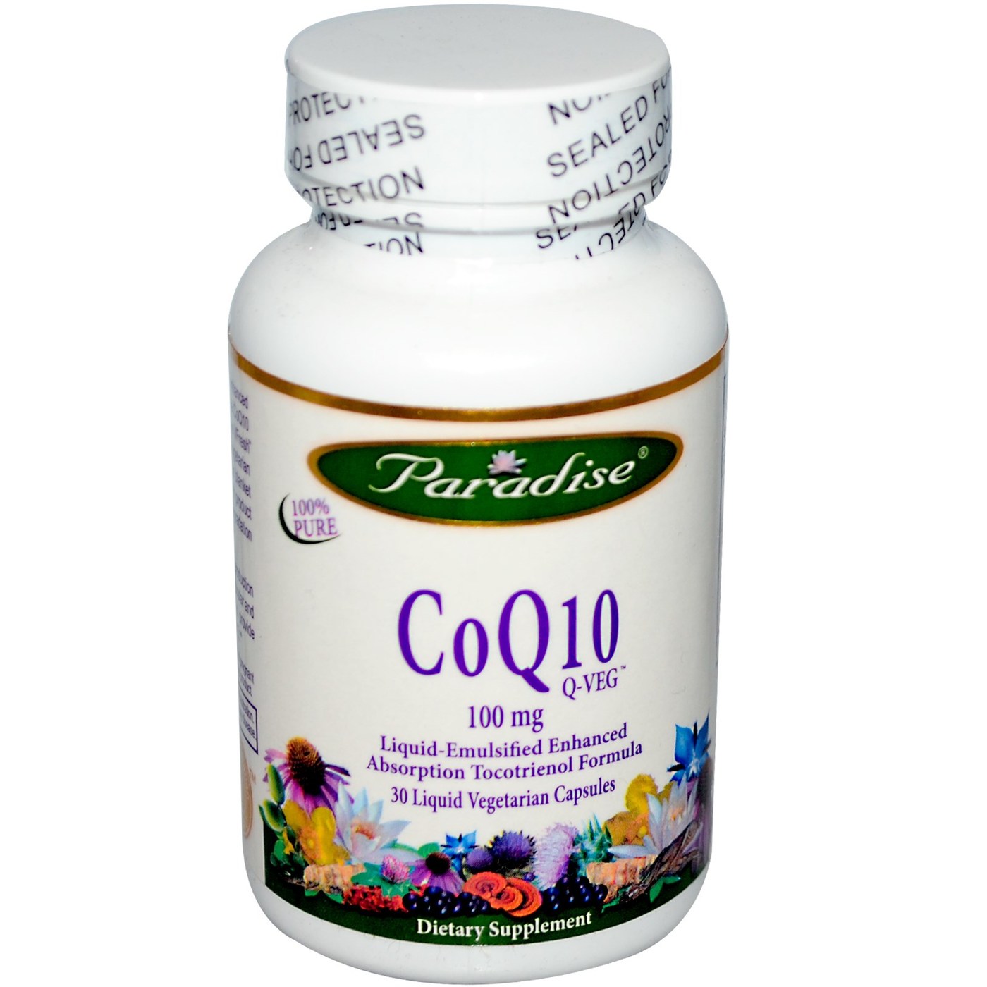 Comprar Paradise Ervas CoQ10 - 100 mg - 30 Liquid Veggie Cápsulas