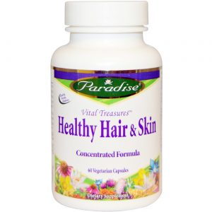 Comprar Paradise Herbs, Vital Treasures™ para pele e cabelo saudáveis - 60 Cápsulas Vegetarianas