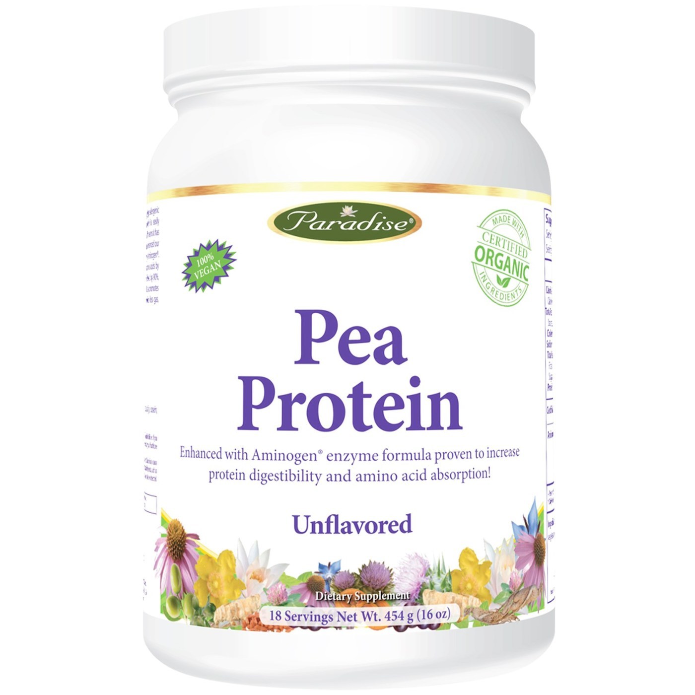 Comprar Paradise Ervas Pea Proteína, Sem sabor - 16 oz