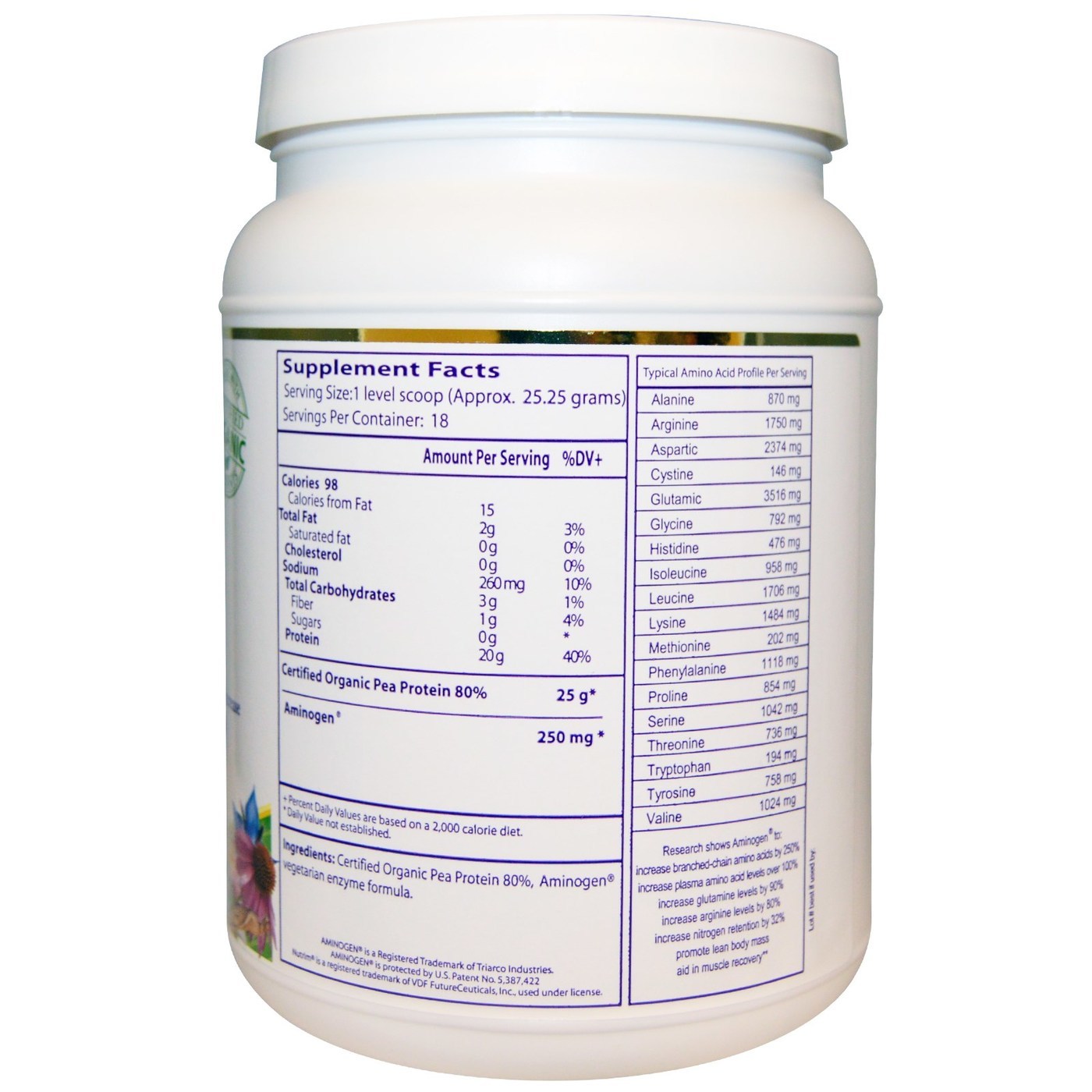 Comprar Paradise Ervas Pea Proteína, Sem sabor - 16 oz - Imagem 2