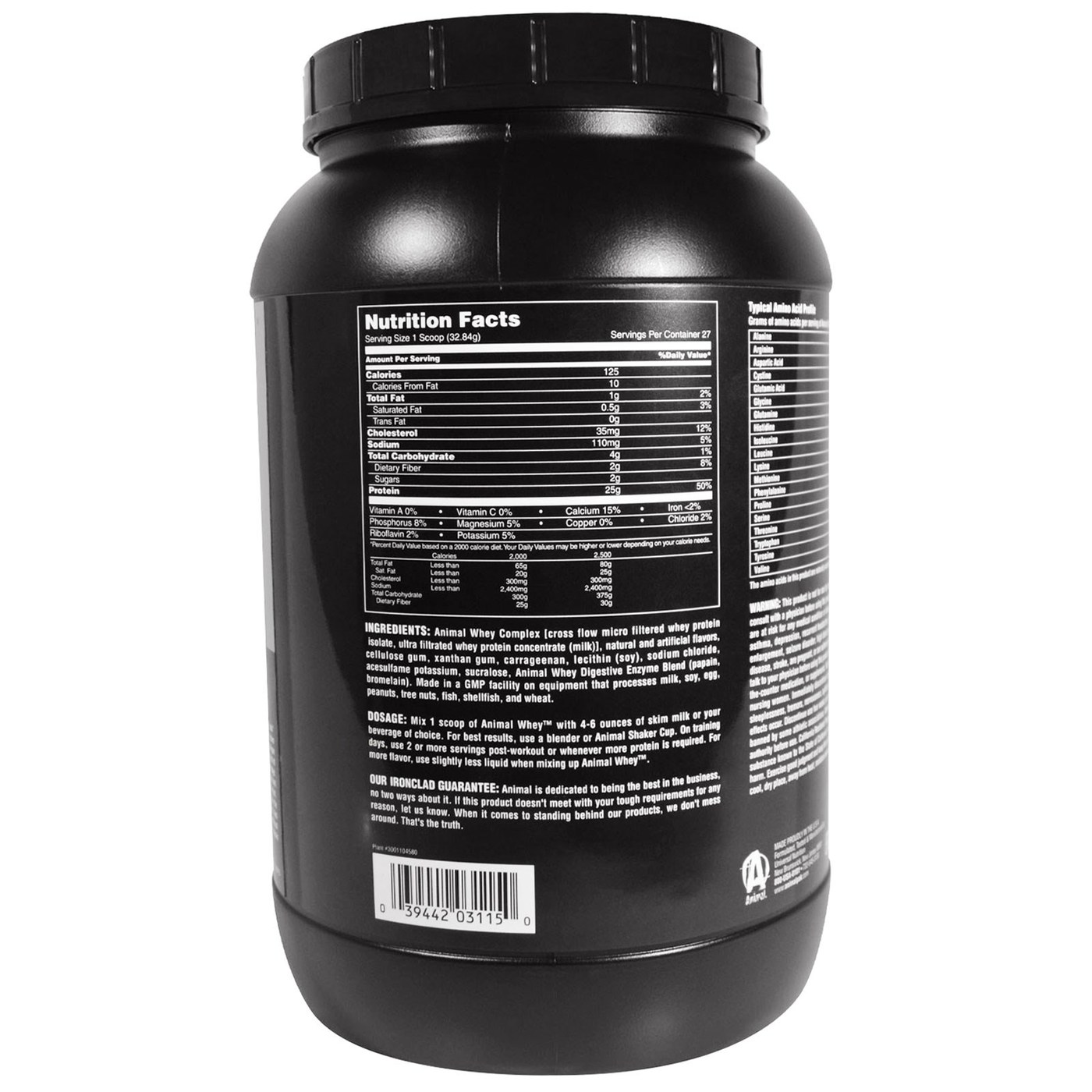 Comprar Universal Nutrition Animal Muscle Food Whey, Baunilha - 2 lbs - Imagem 2