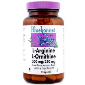 Comprar Bluebonnet Nutrition, L-Arginina / L-Ornitina 500 mg / 250 mg - 100 Cápsulas Vegetarianas
