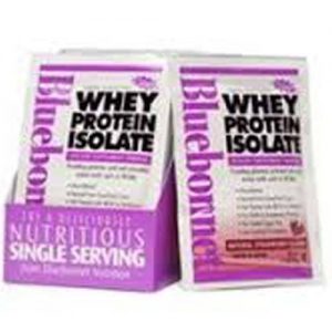 Comprar Bluebonnet Nutrition 100% Natural Whey Proteína Isolate Powder, morango - 8 Packets