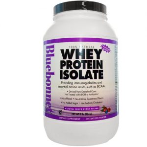 Comprar Bluebonnet Nutrition, Whey Protein Isolada 100% Natural, Frutas Silvestres - 924 g