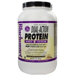Comprar Bluebonnet Nutrition 100% Natural Dual Action Proteína Powder, Baunilha francesa - 2.1 lbs