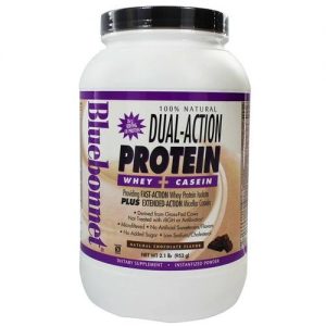 Comprar Bluebonnet Nutrition 100% Natural Dual Action Proteína Powder, Chocolate - 2.1 lbs
