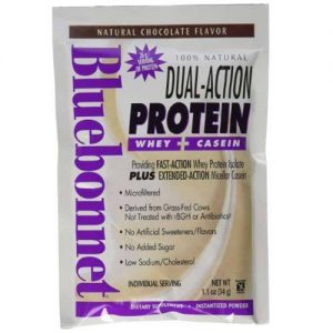 Comprar Bluebonnet Nutrition, 100% Proteína Natural em Pó de Ação Dupla - Sabor Chocolate - 8 Pacotes