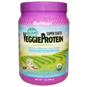 Comprar Bluebonnet Nutrition, Super Earth® Proteína Vegetal, Baunilha - 486 g